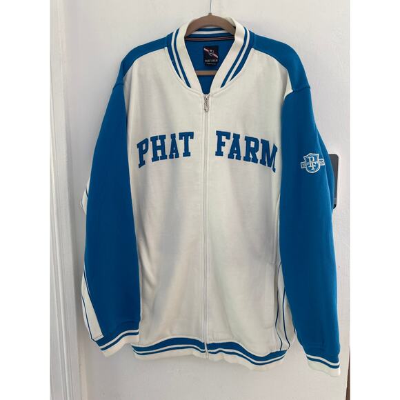 PHAT FARM TRACK JACKET MENS XL BLUE Y2K joggers
